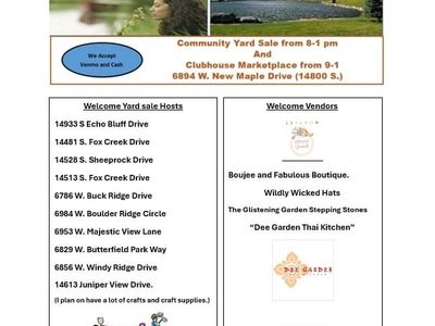 Yard Sale Multi Family And Vendors 10 homes plus !