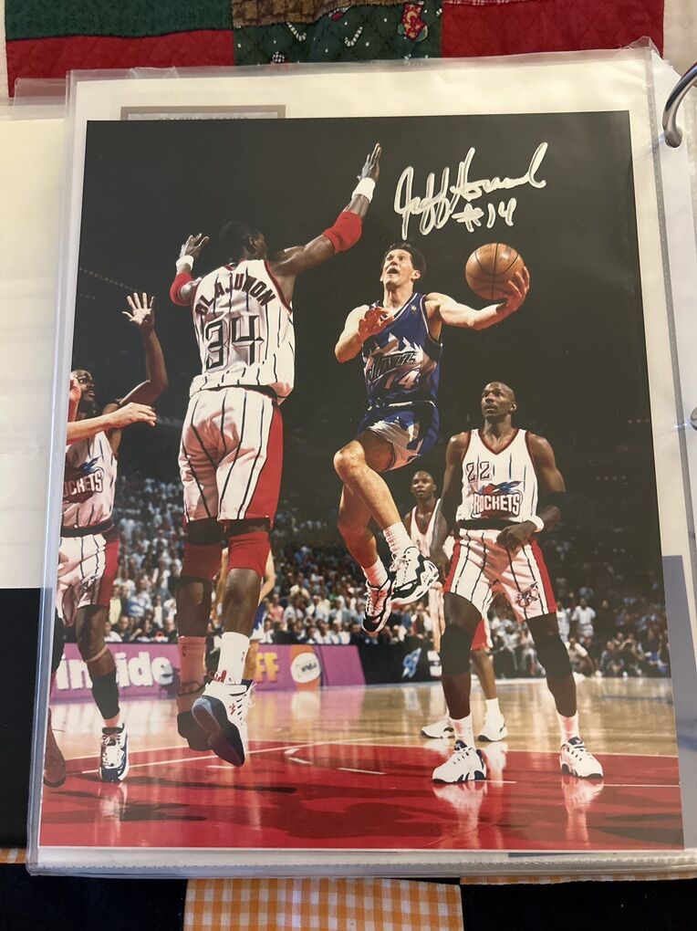 Jeff Hornacek Autograph Utah Jazz 8x10 Photo Auto