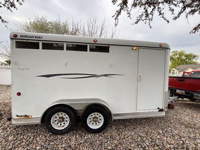 Morgan Built Escape SE 3-Horse Bumper Pull Trailer - Good Condition, White
