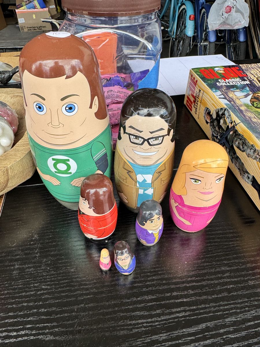 The Big Bang Theory & Dogs Nesting Dolls Matryoshka Set (2 Sets, 10 Dolls Total)