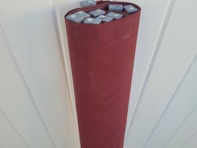 Maroon Red Awning Fabric Material - 4 ft x 16ft