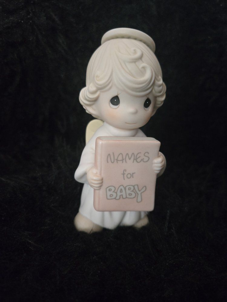 Nostalgic Enesco PRECIOUS MOMENTS Angel Figurine – "Jesus is the Sweetest Name I Know" w/ OG box and insert [1989]