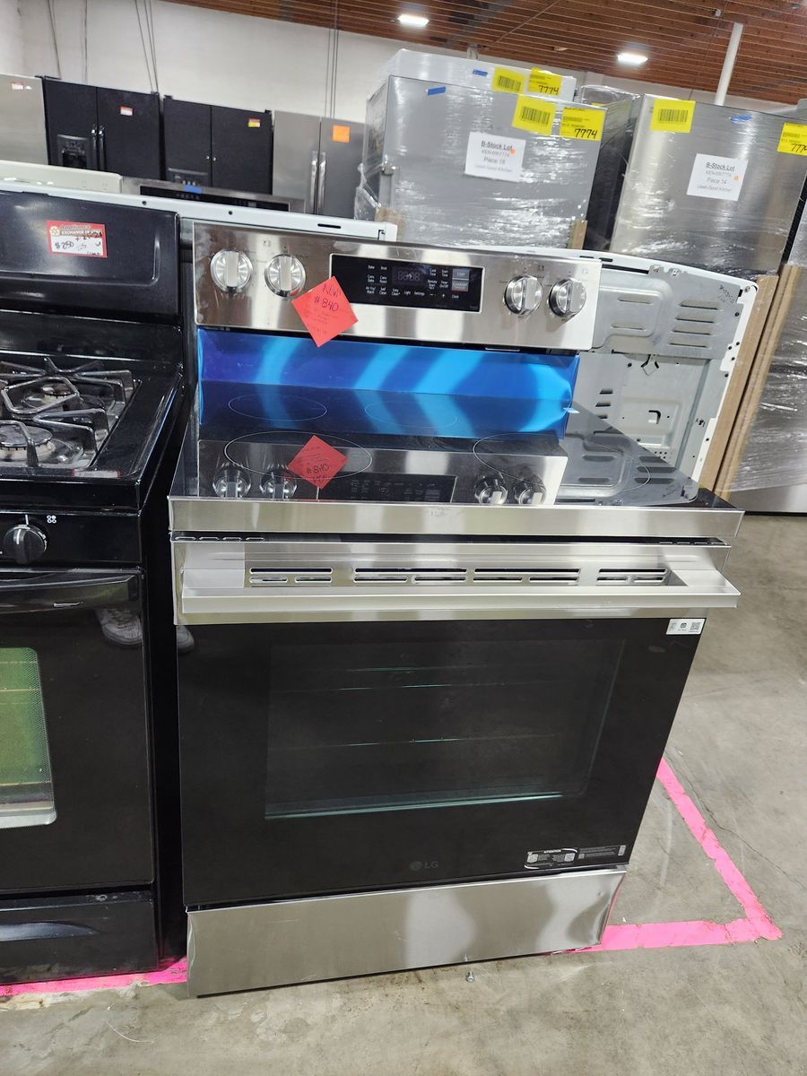 Brand New! LG Stainless Steel Induction Freestanding Electric Range with Glass Cooktop