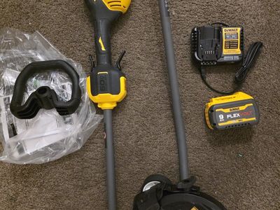 New DEWALT FLEXVOLT 60V MAX 7.5 in. Cordless Edger Kit with 9 Ah Battery & Charger
