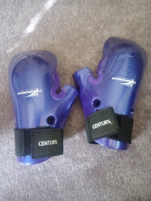 Century Championship Martial Arts Sparring Gloves - Purple, Size S/M/Y, Used