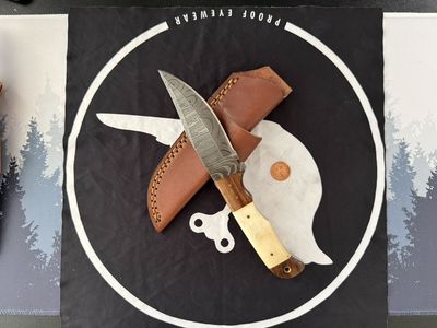 Handmade Damascus Hunting Knife
