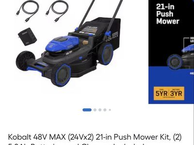 Kobalt 48v Max mower