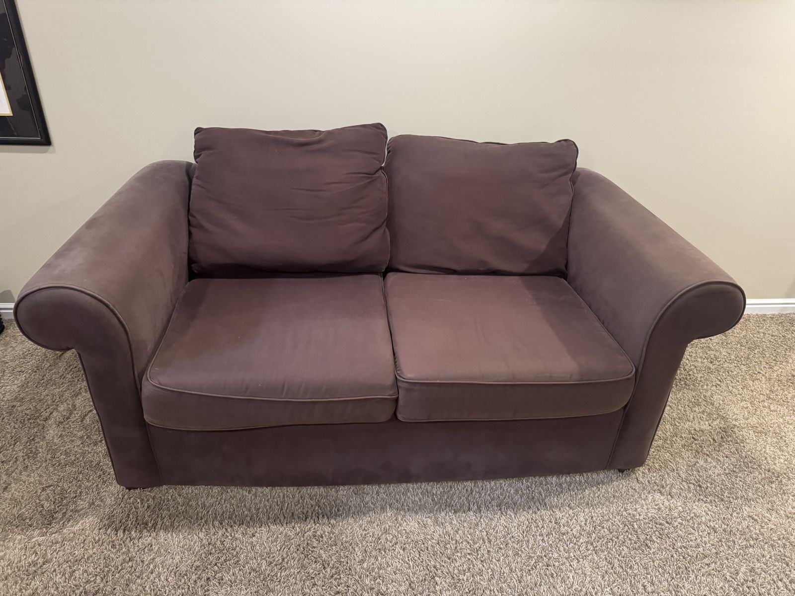 Free purple loveseat
