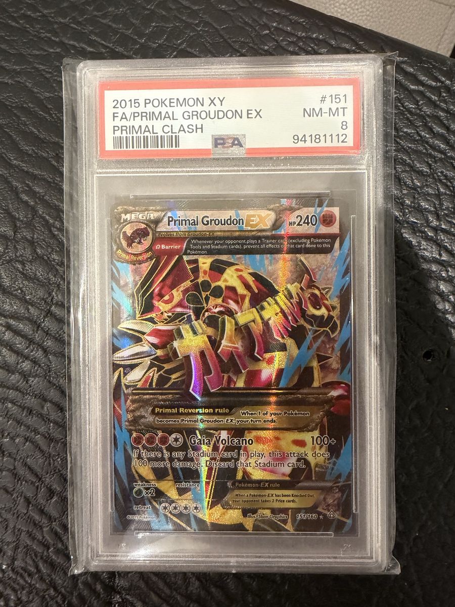 Primal Groudon EX PSA 8