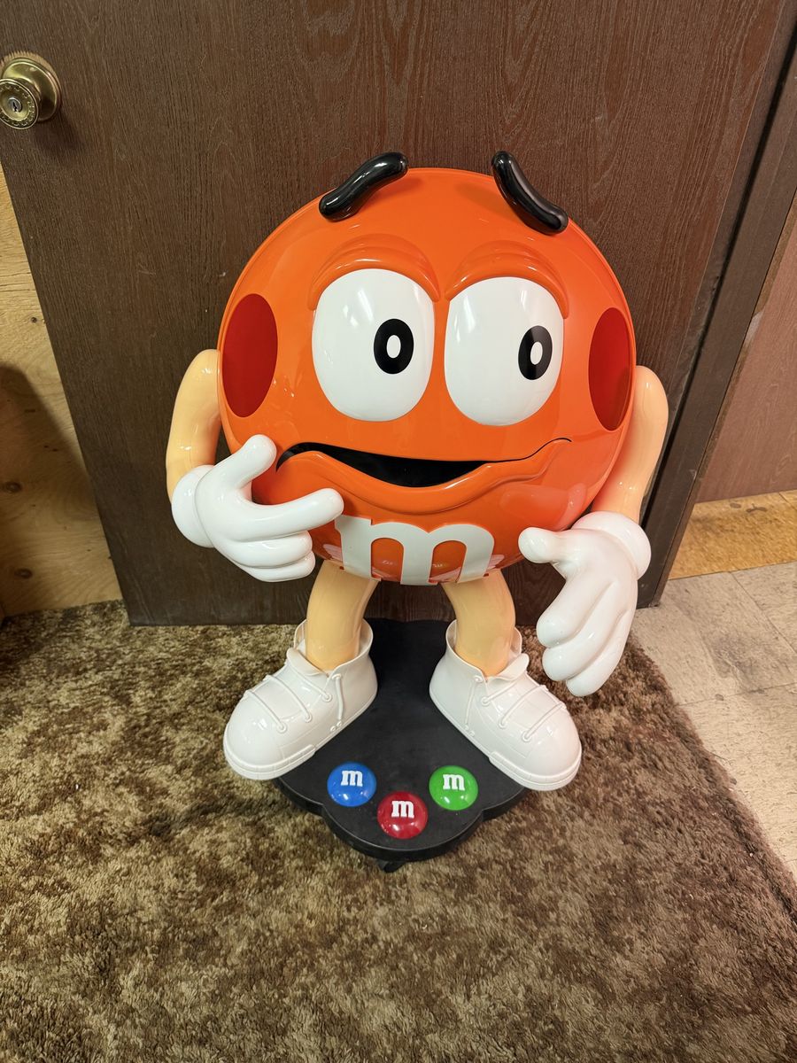 M&M's Store Display Characters Lot - Orange, Red, & Yellow Standing Figures 