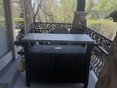 Outdoor Storage Cabinet with Stainless Steel Top