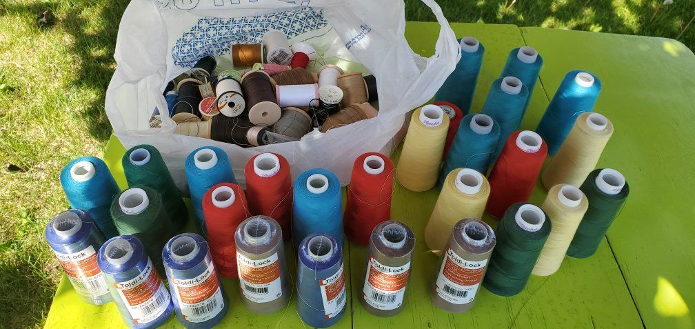 Thread assortment. over 50 pcs