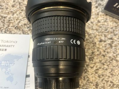 Tokina 11-16mm f/2.8 AT-X 116 PRO DX II - Nikon F Mount