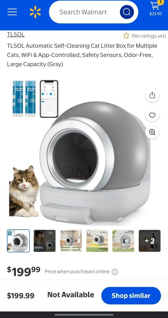 New In Box Automatic Self Cleaning Litter Box