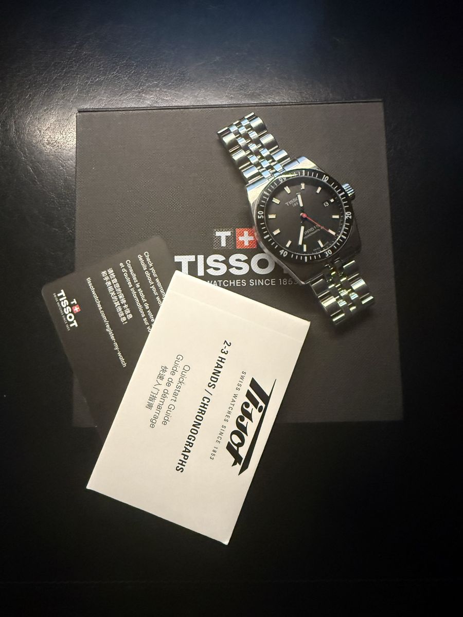 Tissot PR516 Powermatic 80 Automatic Black Dial, Stainless Steel Bracelet