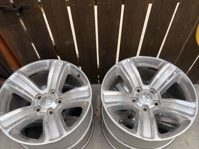 Used OEM Dodge Ram 5-Spoke Silver Aluminum Alloy Rims (Set of 4)