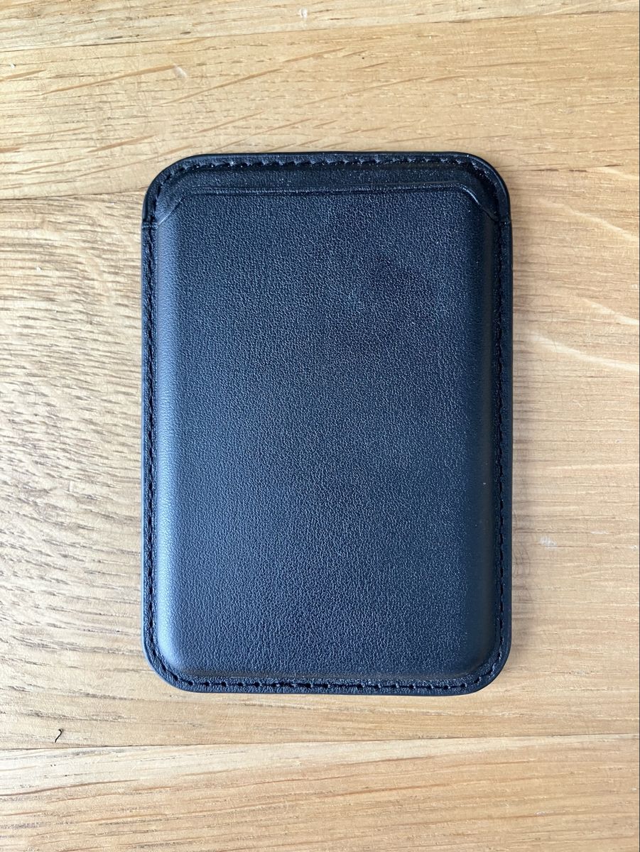 HIVE Black Leather Magnetic Phone Wallet Card Holder