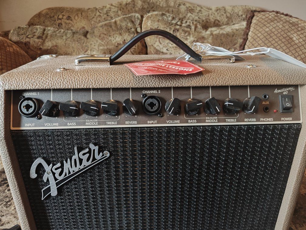 Fender Acoustasonic 40 Acoustic Guitar Amplifier - PR 4474 Model with Balanced Line Out