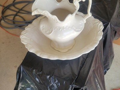 Antique Pitcher and Bowl