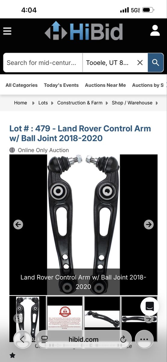 DriveFix LR045243 Land Rover Control Arm w/ Ball Joint (2018-2020) - New, Flawed Packaging 2 arms