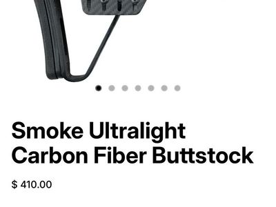 XLR Industries Smoke Ultralight Carbon Fiber Buttstock