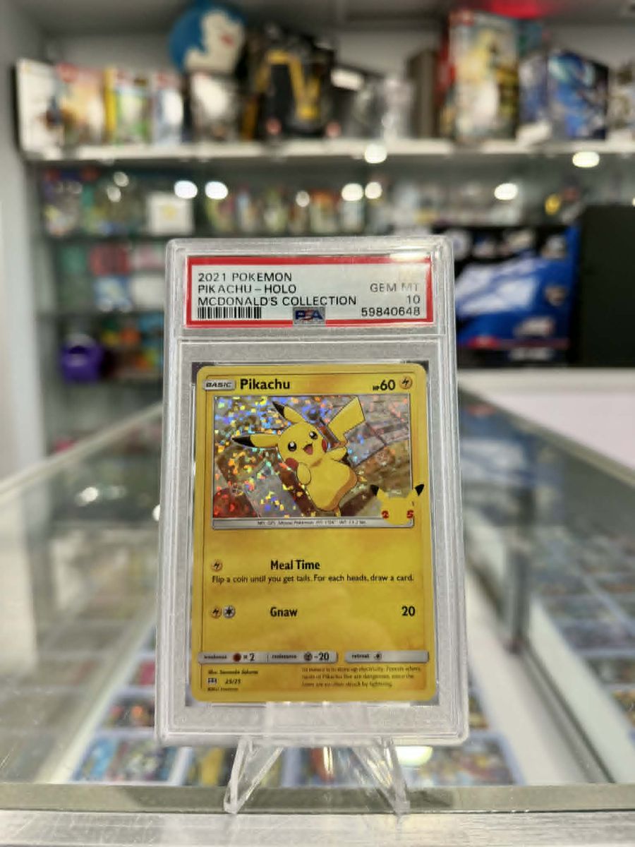 2021 Pokemon McDonald’s Collection Pikachu #25 Holo PSA 10