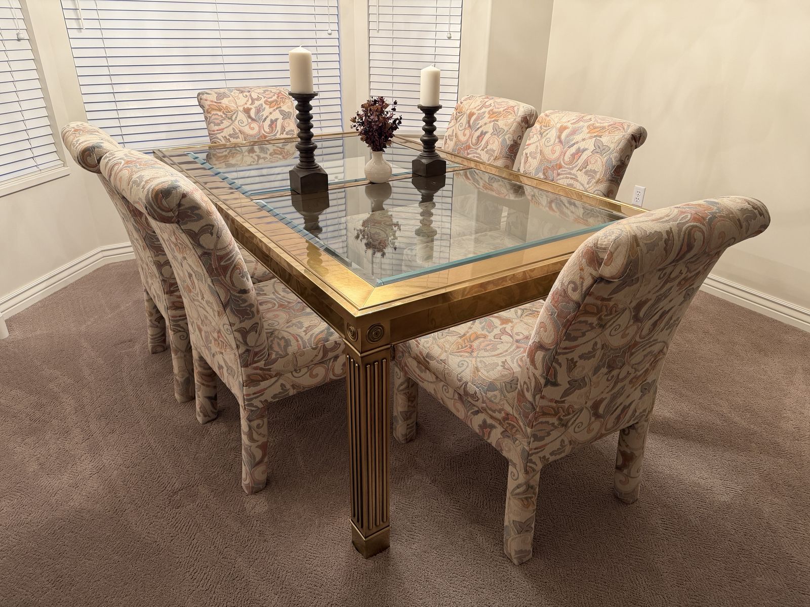 Dining Table, Credenza, Chairs