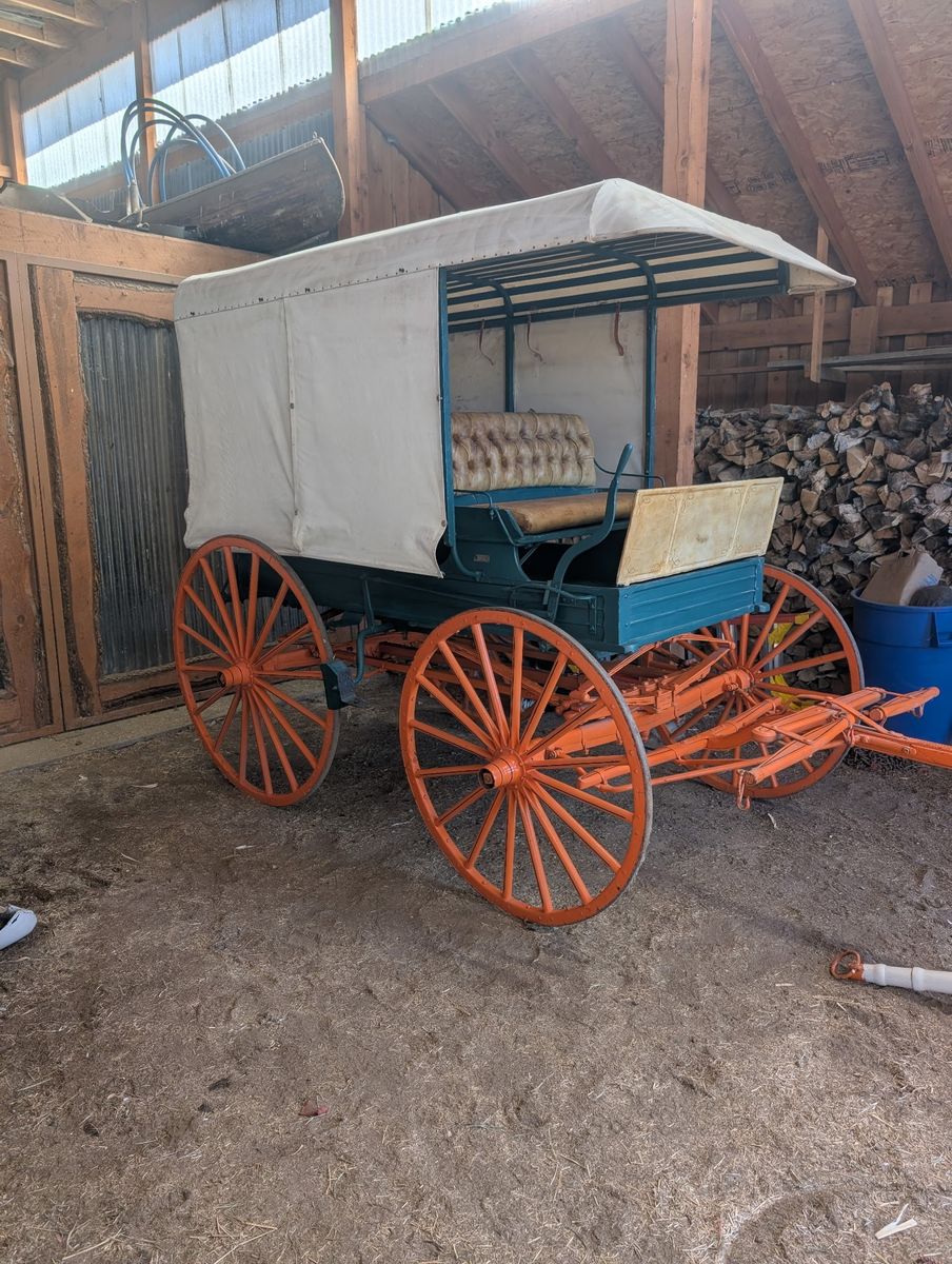 Vintage Horse Drawn Wagon