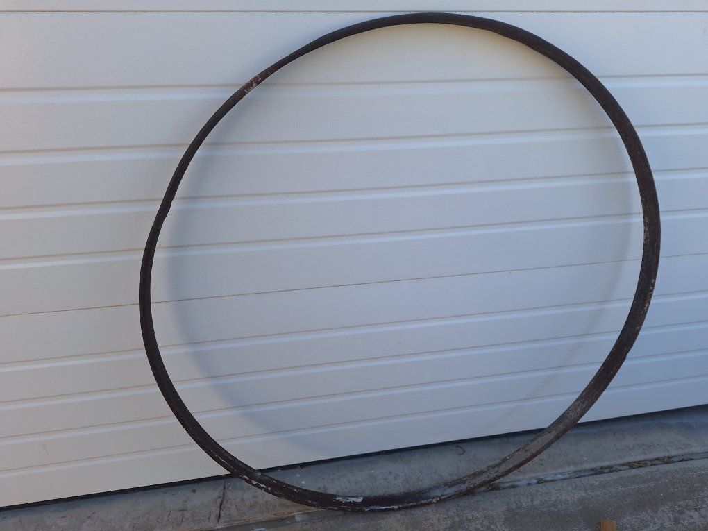 Antique Conestoga wagon wheel band (tire)