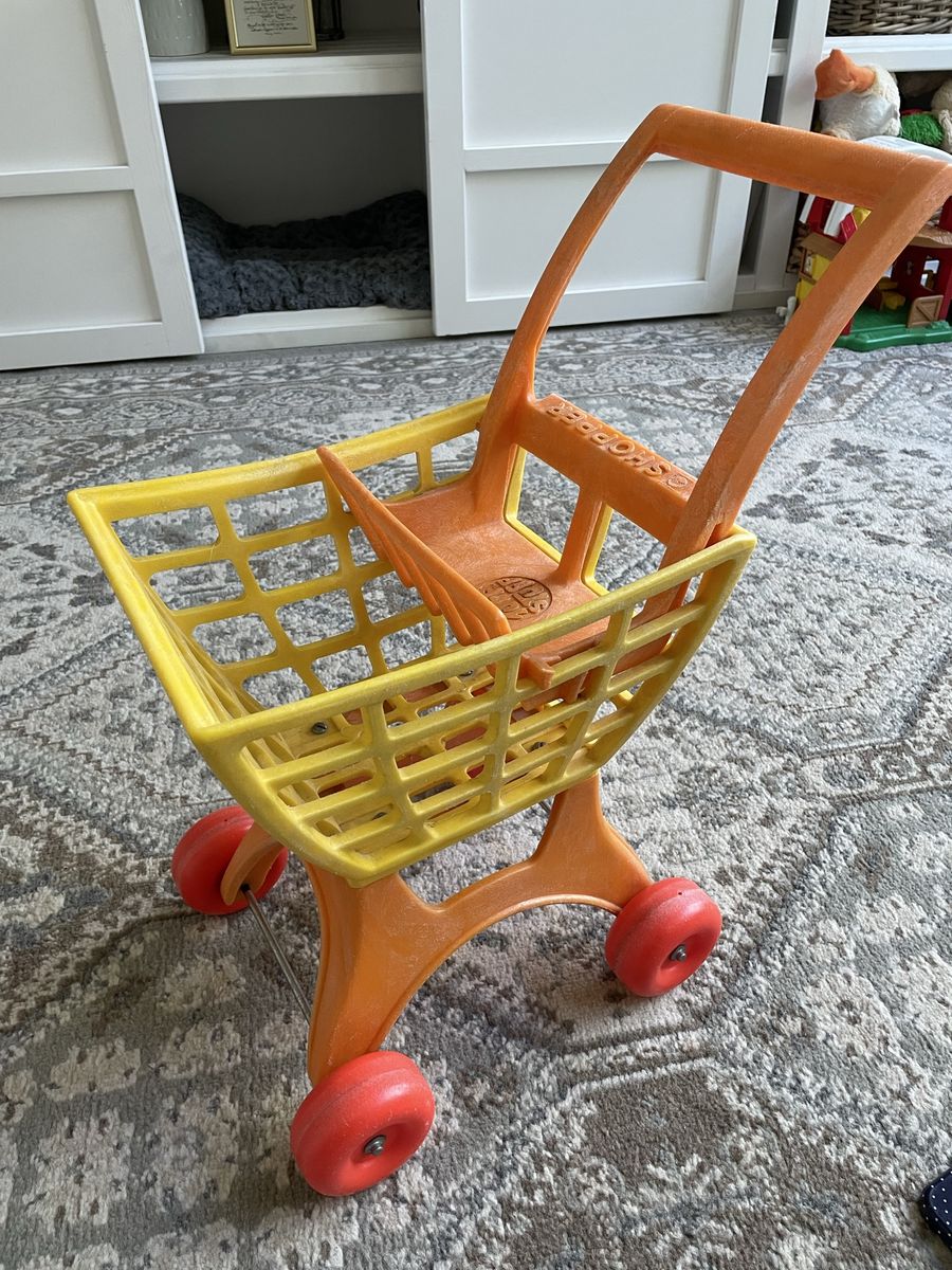 Mattel Tuff Stuff Shopper Toy Shopping Cart , Vintage 1972