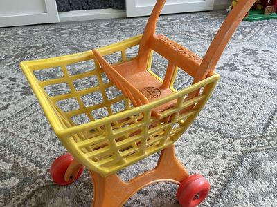Mattel Tuff Stuff Shopper Toy Shopping Cart , Vintage 1972