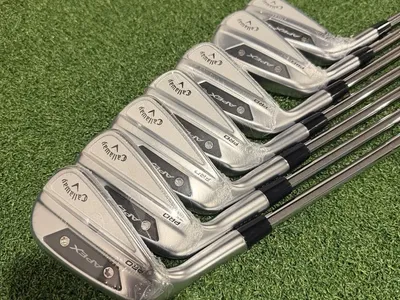Left Hand Callaway Apex Pro 24 Iron Set 4-PW Dynamic Gold 115 Mid S300 Stiff NEW