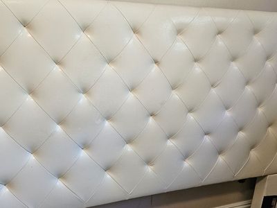Queen Leather Headboard