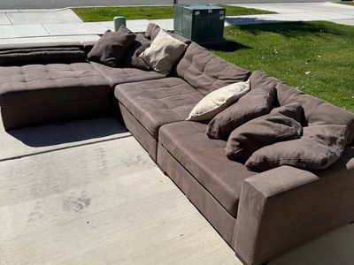 Oversized Sectional Sofa with Chaise – American Signature – 146" Wide! - $675