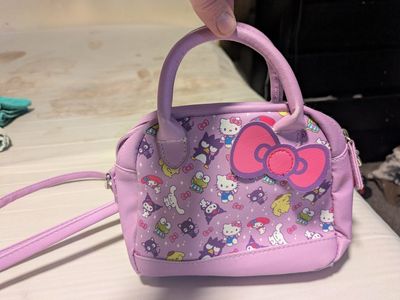 mini yellow kitty and friends bag