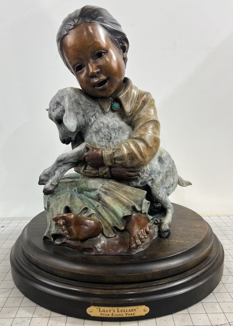 Star Liana York - Lily's Lullaby, Edition of 35 Bronze Sculpture w/COA