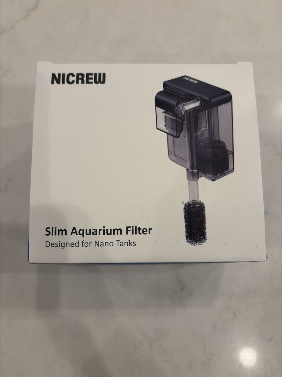 NICREW Slim Aquarium Filter for Nano Tanks - Internal Submersible Fish Tank Filter