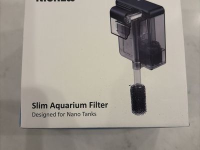NICREW Slim Aquarium Filter for Nano Tanks - Internal Submersible Fish Tank Filter