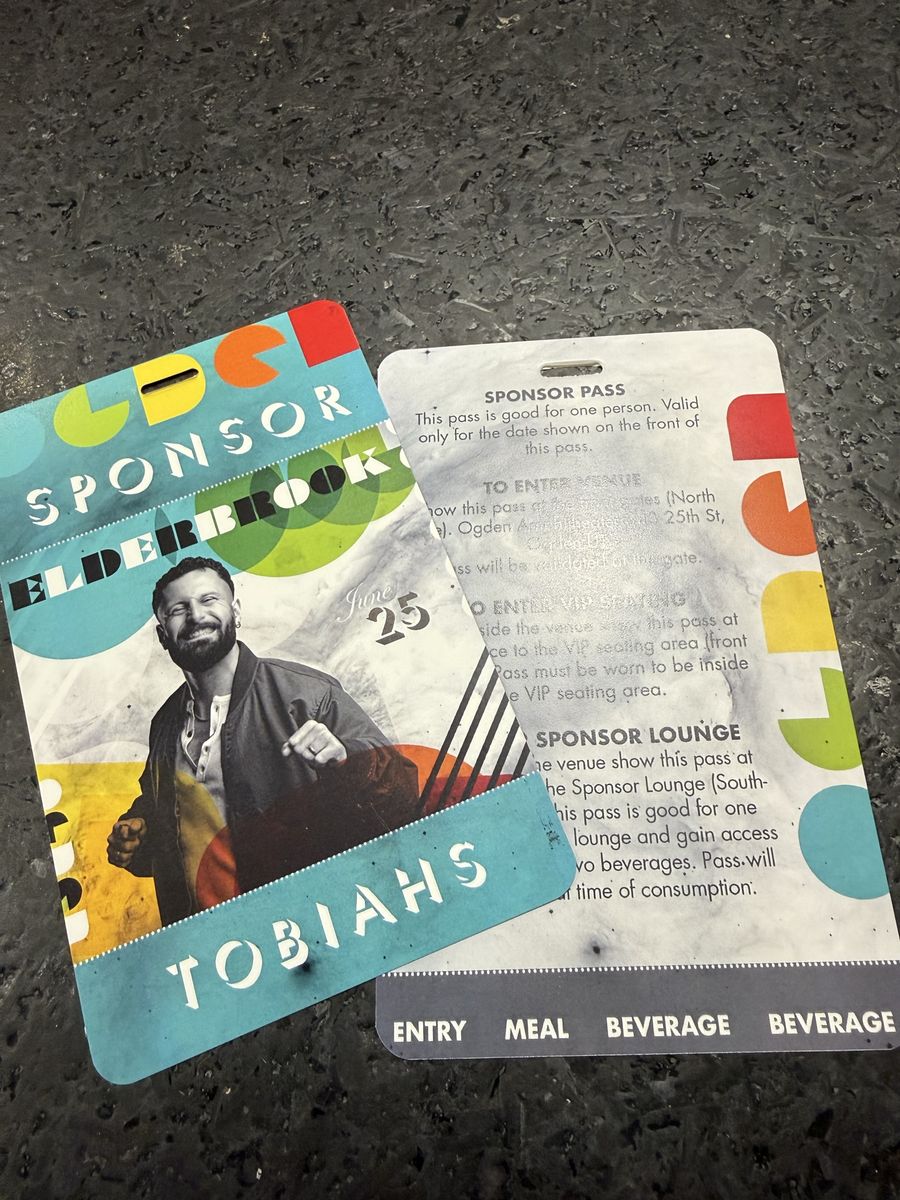 Elderbrook Sponsor/VIP passes