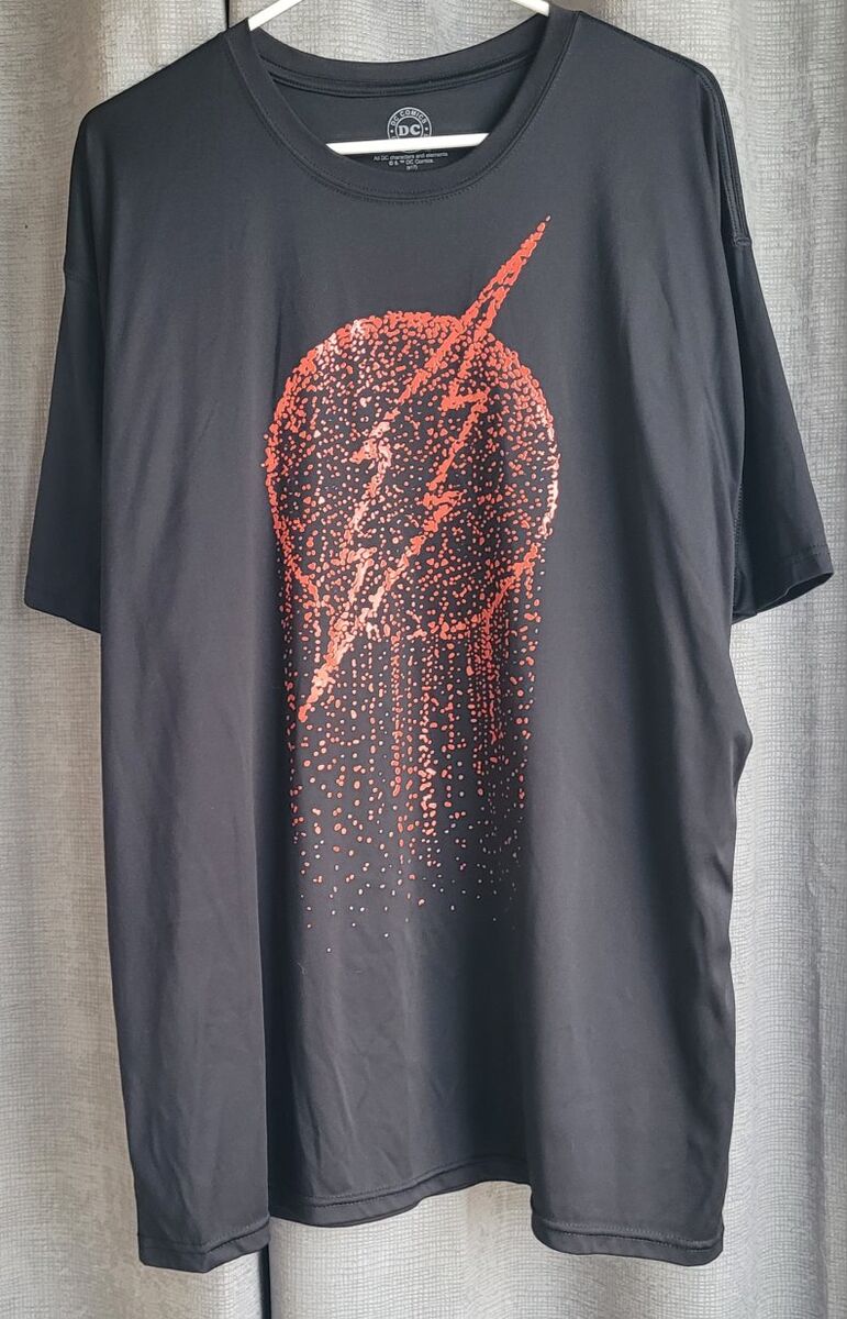 DC  Comics  The Flash T-Shirt 100% Poly  Men’s Siz
