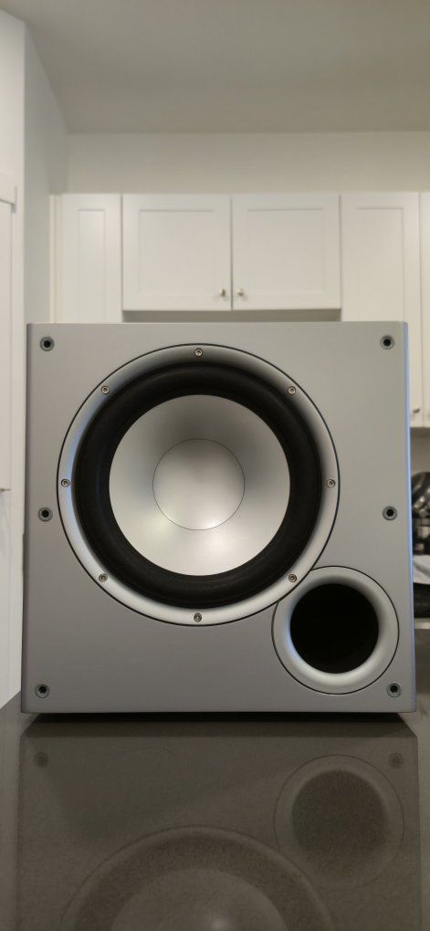 Polk Audio PSW10 10-inch Powered Subwoofer - Black with Silver Cone - Excellent Condition