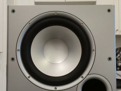 Polk Audio PSW10 10-inch Powered Subwoofer - Black with Silver Cone - Excellent Condition