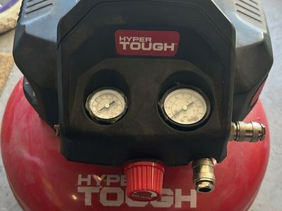 Hyper Tough 6 Gallon 150 PSI Pancake Air Compressor Used