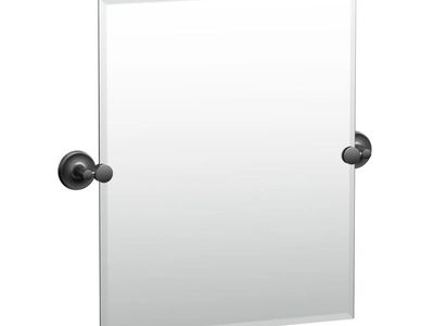 Rectangle Mirror in Matte Black - 24in Mirror