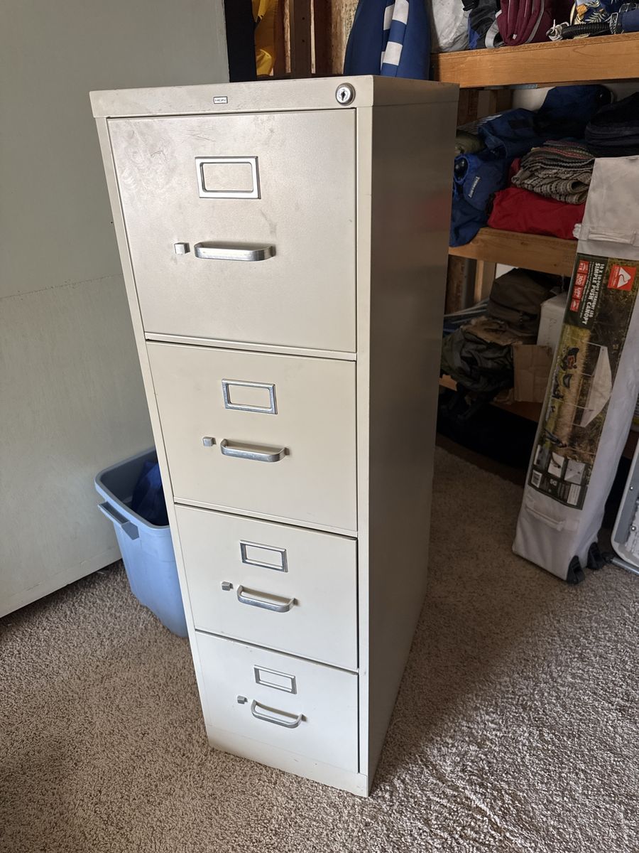 HON 4-Drawer Metal Vertical Filing Cabinet - Beige/Putty