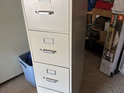 HON 4-Drawer Metal Vertical Filing Cabinet - Beige/Putty