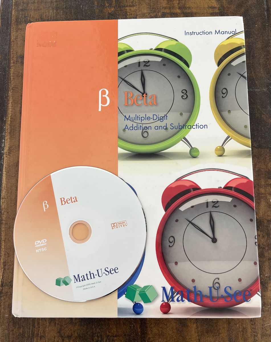 Homeschool Math-U-See Beta - Instruction Manual & DVD
