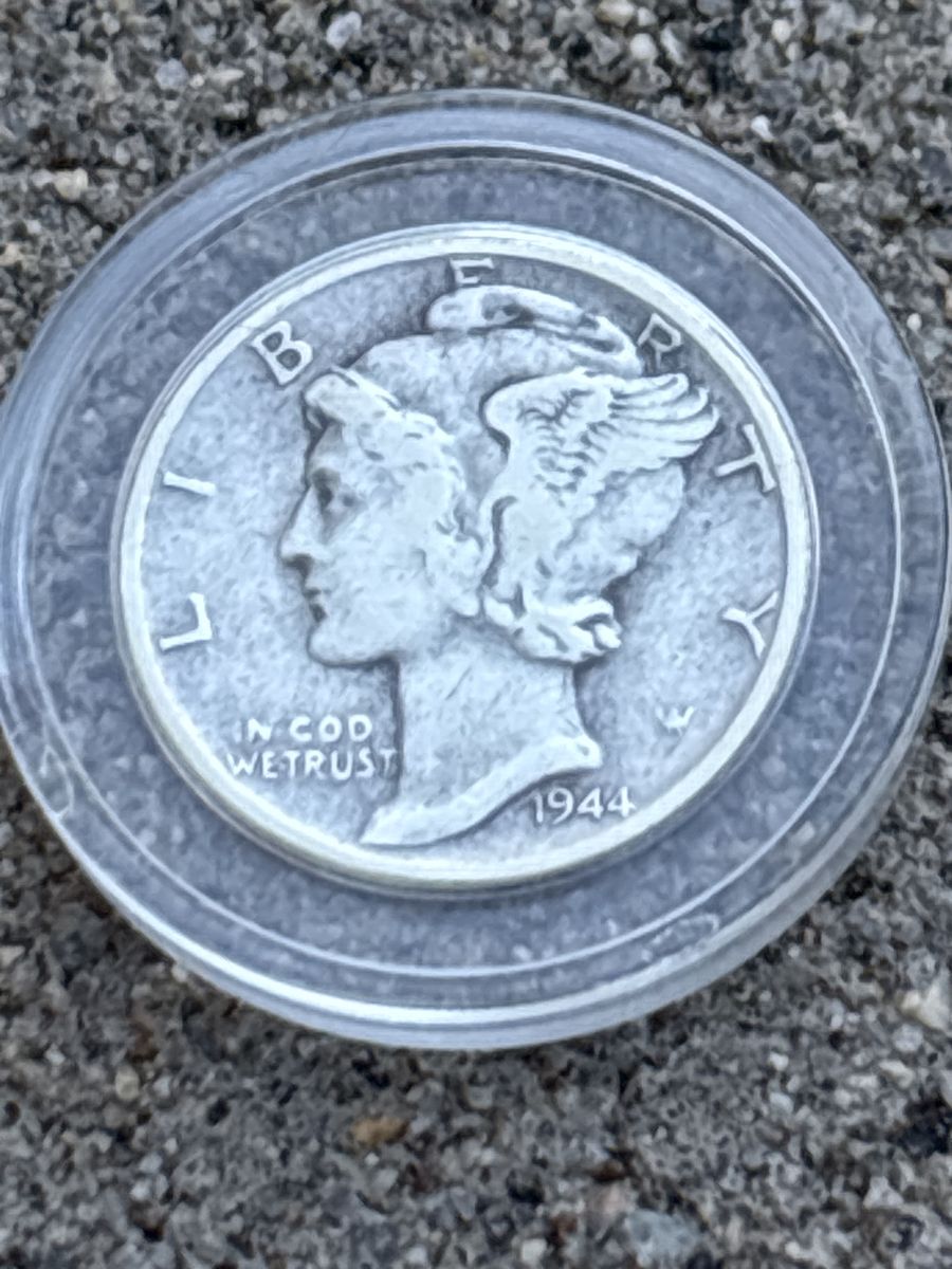 1944 W Mercury Dime Coin Error "In COD We Trust"  Mint Condition WW2 ERA Coin