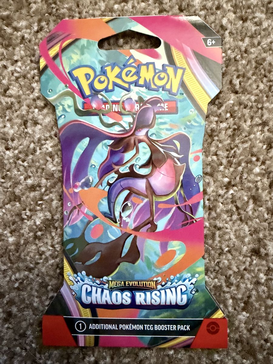 Pokémon TCG Mega Evolution Chaos Rising Booster Pack - Factory Sealed Card Game Pack