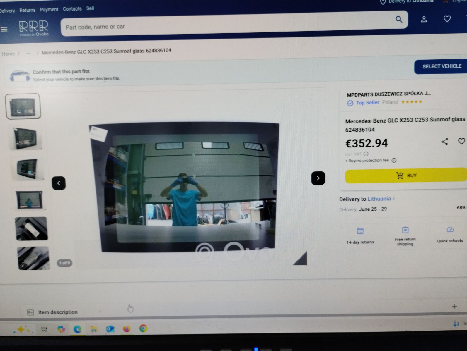 MERCEDES BENZ GLC X253  C253 SUN ROOF